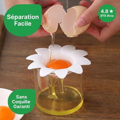 Sépar'Œuf Fleur – Séparez Blanc et Jaune en un Geste