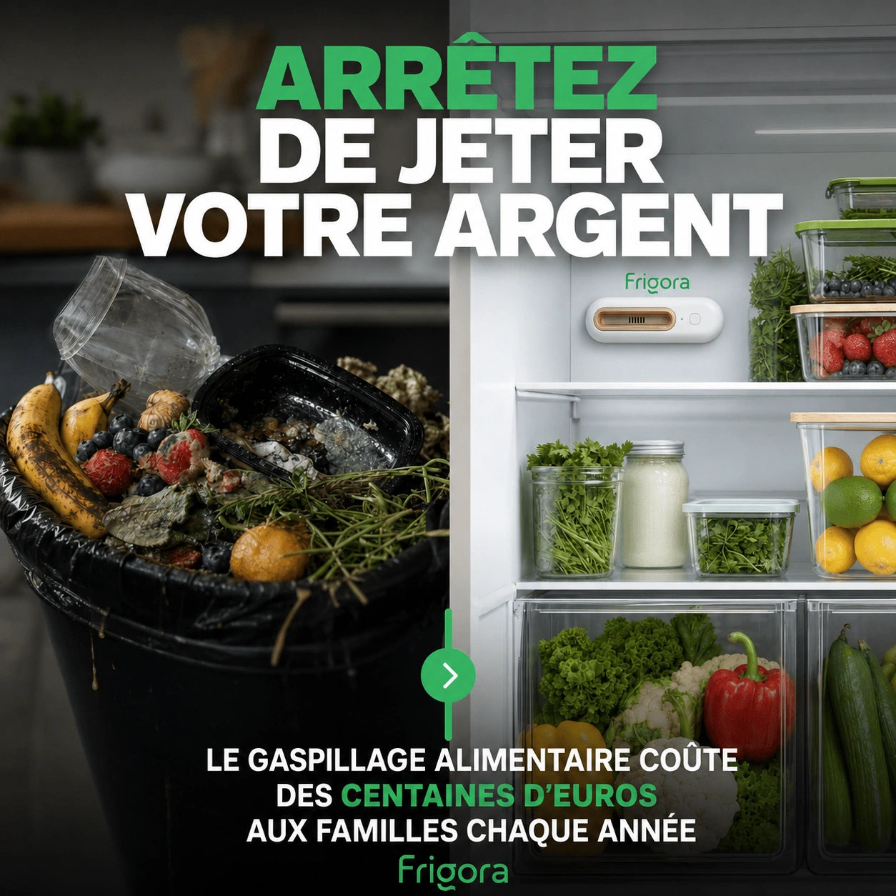 Frigora™ – Gardez vos aliments frais 4x plus longtemps