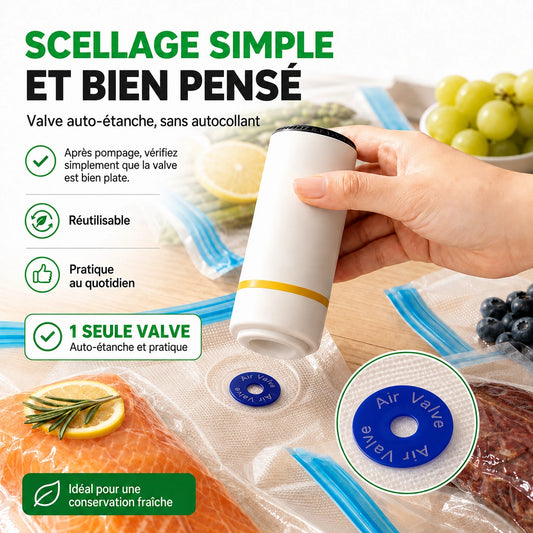 AirSeal™ – Vos aliments frais 5x plus longtemps, sans frigo